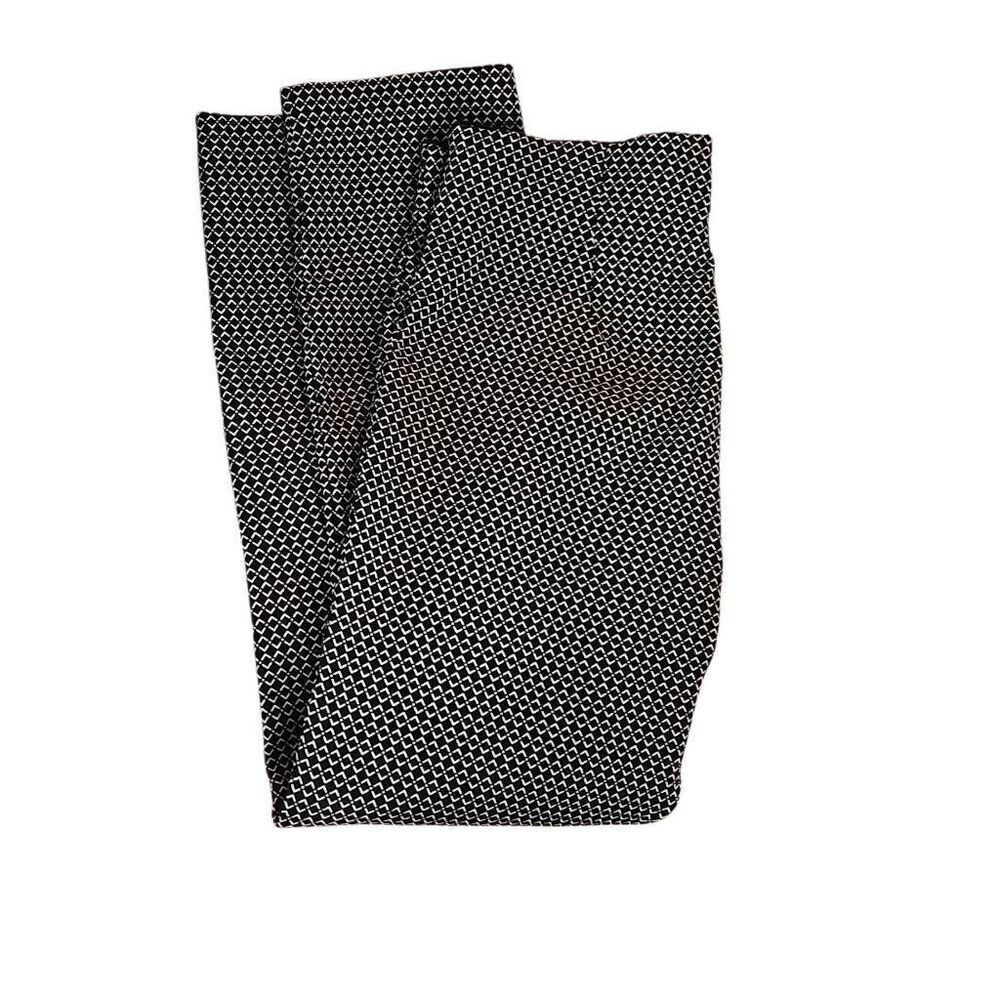 ELLE Collection Business Trouser. Black, White and Gray Dress Pant, Size Medium